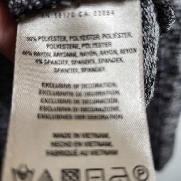 Anthropology Pure + Good black/white variegated tunic, women's XS  #2316 - Picture 5 of 7